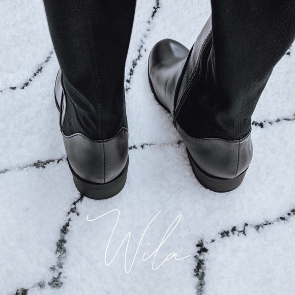 LAST FEW🔥 leather knee high riding boots black - Picture 7 of 7